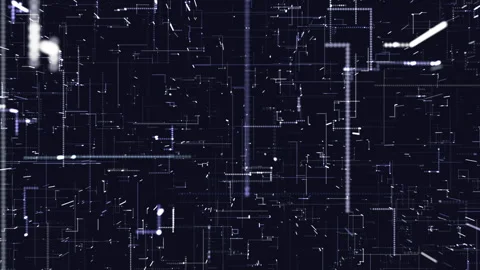 Digital dot line grid technology animtaion background Stock Footage 244838902