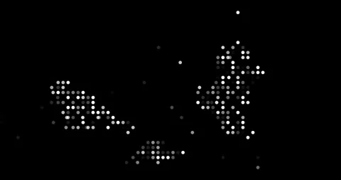Digital Dots Building Silhouette of Wallis and Futuna Map Vídeos de archivo 318849121