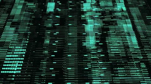 Digital Dots Stock Footage 157148566