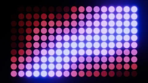 Digital dots glowing on a led display, vintage tech style background Stock Illustration