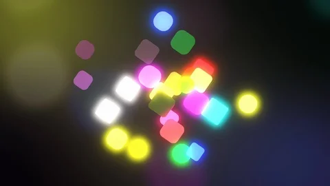 Digital Dots Spinning Loop Stock-Footage 122142831