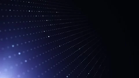 Digital dotted linest network data looping animation Stock Footage 337536075