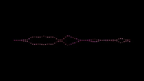 Digital dotted on sound wave bar textures background. Stock Footage 247398113