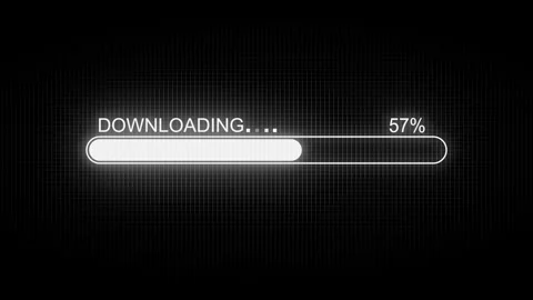 Digital Download Progress Bar Animation, Stylish Animated Loading Bar Stock Footage 310562070