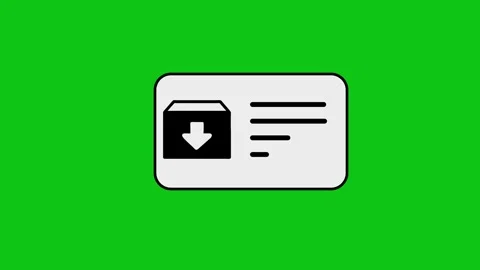 Digital download progress bar icon animation appearing on rectangle box aga.. Vídeos de archivo 346497363