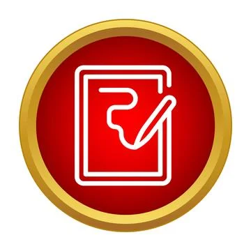 Digital drawing tablet with stylus creating art icon Stock Illustration