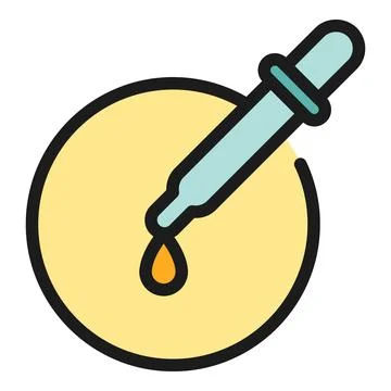 Digital dropper icon vector flat Illustrazione stock