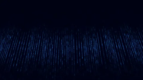 Digital dynamic cyber wave. Abstract futuristic black background. Stock Footage 169361010