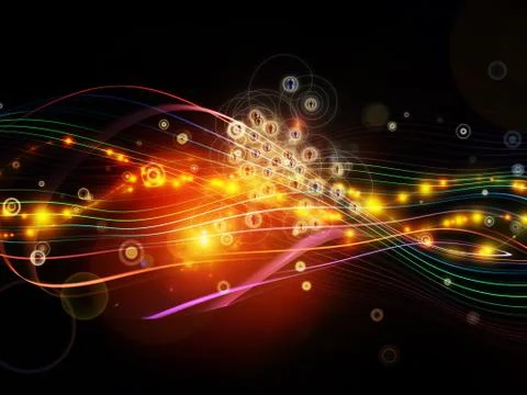 Digital Dynamic Network Stock Illustration