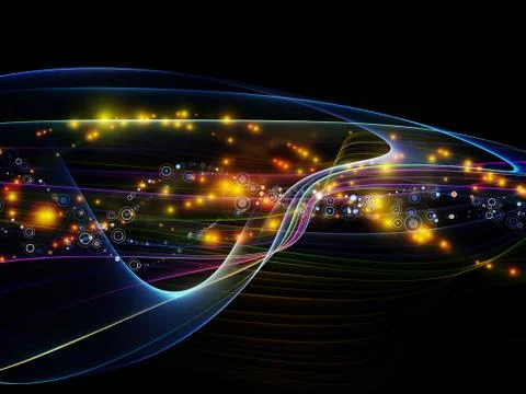 Digital Dynamic Network Illustrazione stock