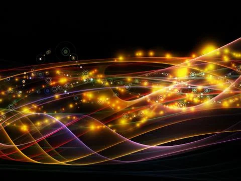 Digital Dynamic Network 스톡 일러스트