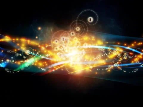 Digital Dynamic Network Stock Illustration