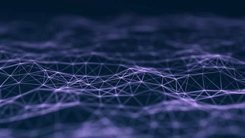 Digital dynamic wave. Abstract futuristic background. Big data visualization. Stock Footage 154681518