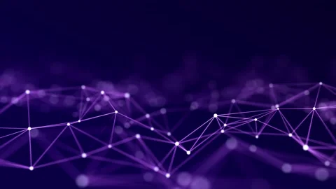 Digital dynamic wave. Abstract futuristic background. Big data visualization. Stock Footage 155334868