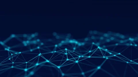 Digital dynamic wave of particles. Abstract futuristic background. Big data. Stock Footage 271226580