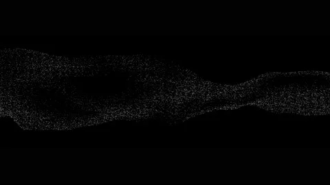 Digital dynamic wave of particles. Stock Footage 171026614