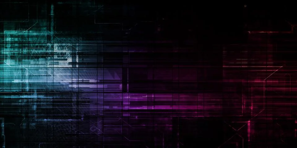 Digital Dystopia Stock Illustration
