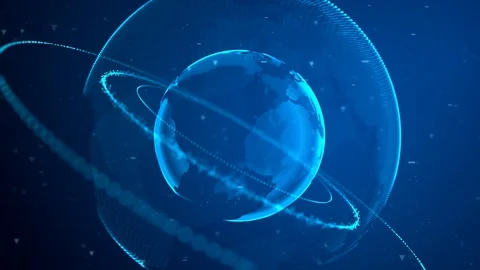 Digital Earth Background 02 動画素材 87196062