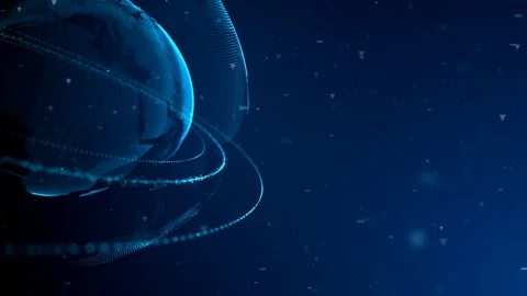 Digital Earth Background 04 動画素材 87196081