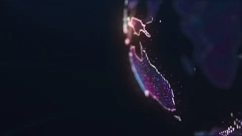 Digital Earth Background Stock Footage 99663810