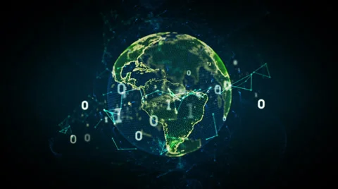 Digital Earth Color Stock-Footage 38896806