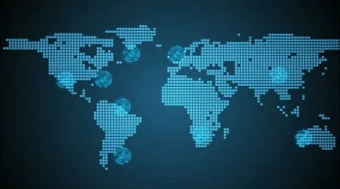 Digital Earth Connections After Effects stock