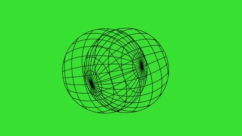 Digital Earth Connections. Global Network Lines on Green Screen Animation 4K. Stock Footage 323943215