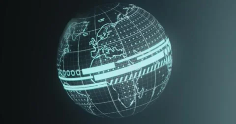 Digital Earth, data covering the Earth surface Stock Footage 314853956