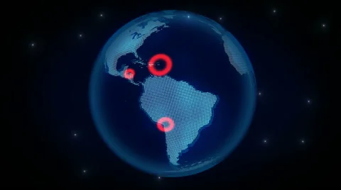 Digital earth Stock Footage 46434476