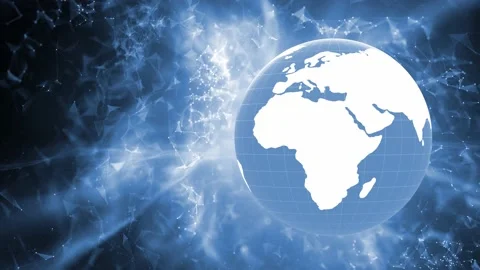 Digital Earth globe loop cyberspace network 動画素材 229764005