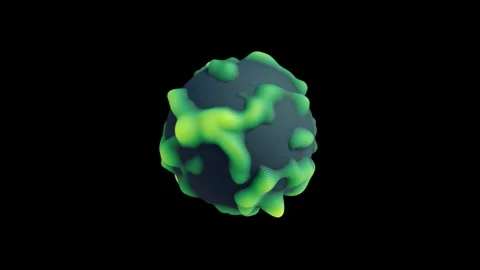 Digital Earth Globe Network Animation Stockbeeldmateriaal 309548314