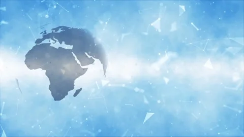 Digital earth globe on technology loop background 스톡 동영상 337661201