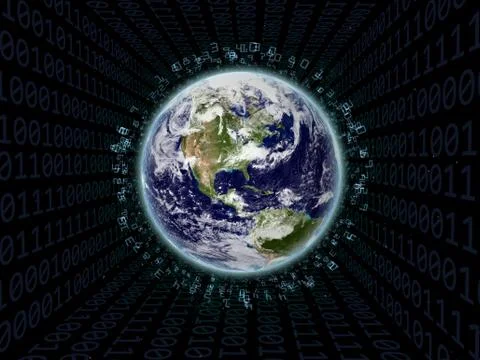 Digital Earth Stock Illustration