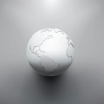 Digital Earth image of globe Stock Illustration