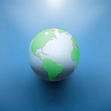 Digital Earth image of globe Illustrazione stock