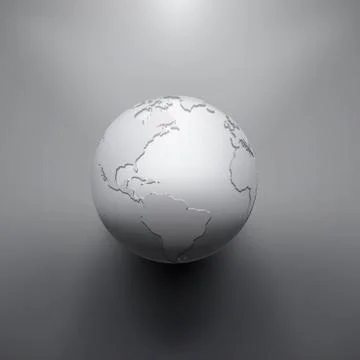 Digital Earth image of globe Stock Illustration