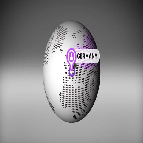 Digital Earth Map Stock Footage 69611122