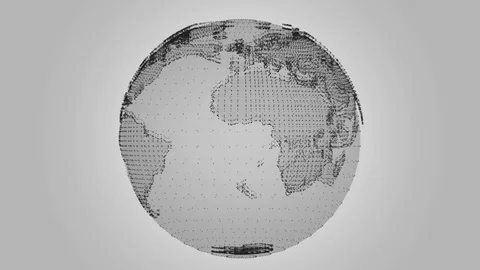 Digital Earth Rotating Stock Footage 85104039