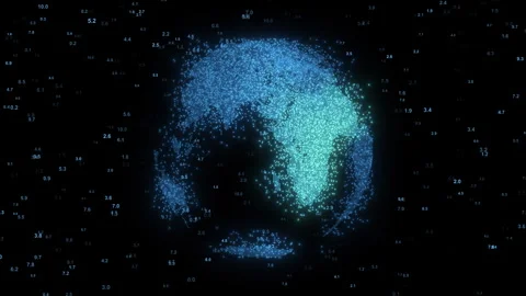 Digital Earth Security Video Animated Background Stock Footage 338321974
