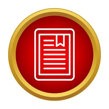 Digital ebook reading app with bookmark symbol Illustrazione stock