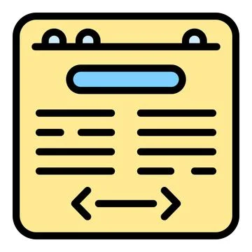 Digital education icon vector flat Stock Illustration