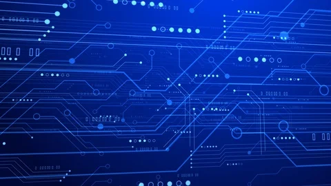 Digital Electronic Circuits Stock Footage 129039643