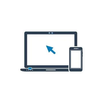 Digital, Electronic Device Icon. Flat style vector EPS. Stock Illustration