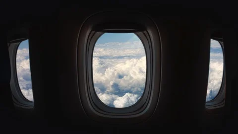 The digital electronic panel is built into the porthole of the passenger salet Stock Footage 120921406