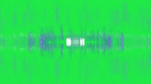 Digital Electronic Signal Waves Spreading Electromagnetic Network Green Screen Stock Footage 303390880