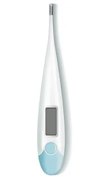 Digital electronic thermometer for measuring body temperature Stock Illustration