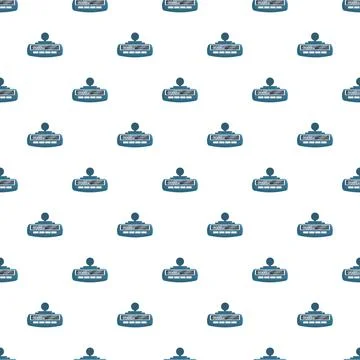 Digital electronic weigh scale measuring equipment seamless pattern Ilustración de archivo