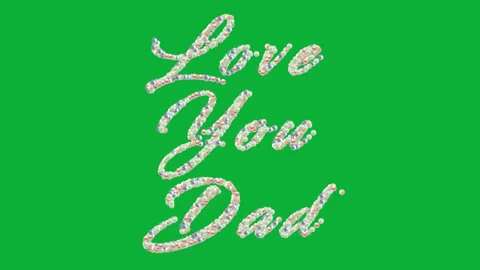 Digital Elegance: Father's Day Animation Stock Footage 255434447