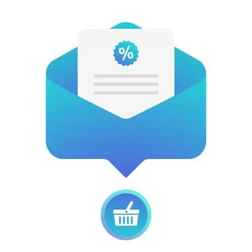 Digital Email Marketing flat vector icon. Lead generation concept. Create Stock Illustration