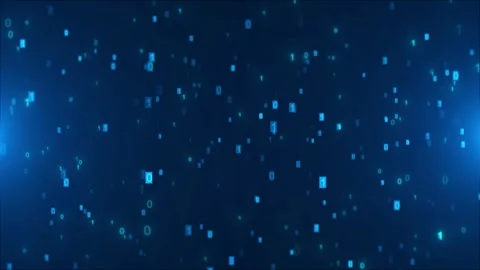 Digital Encryption cyber stripes Binary code Hacker attack data breach matrix Stock Footage 293354352